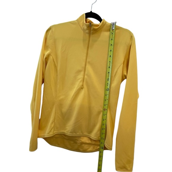 MEC yellow long sleeve 1/4 zip with 3 back pockets size large - Picture 7 of 7